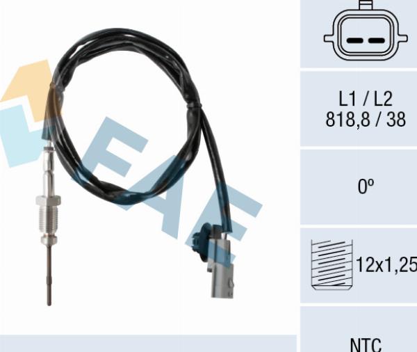 FAE 68626 - Capteur, température des gaz droxauto.com