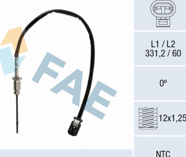 FAE 68622 - Capteur, température des gaz droxauto.com