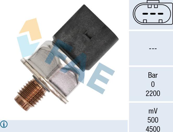 FAE 15605 - Capteur, pression de carburant droxauto.com