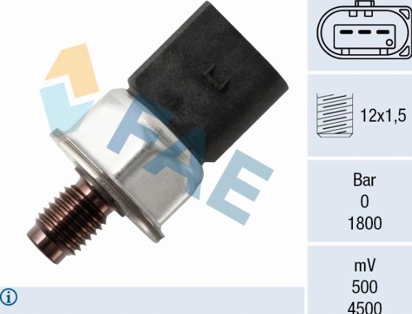 FAE 15624 - Capteur, pression de carburant droxauto.com
