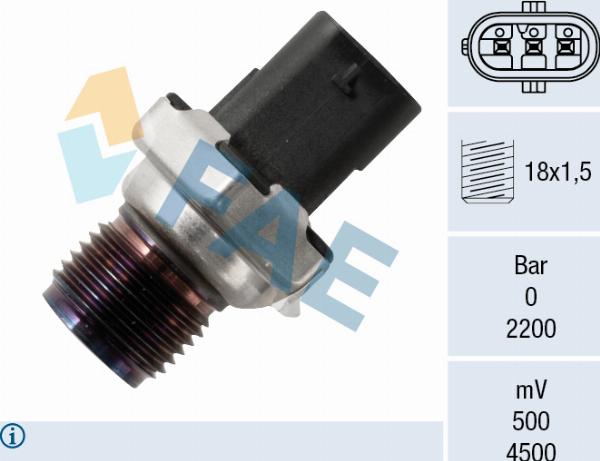 FAE 15627 - Capteur, pression de carburant droxauto.com