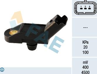 FAE 15009 - Capteur, pression du tuyau d'admission droxauto.com