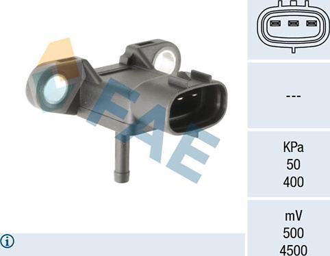 FAE 15156 - Capteur, pression du tuyau d'admission droxauto.com