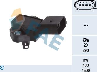 FAE 15162 - Capteur, pression de suralimentation droxauto.com