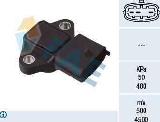 FAE 15182 - Capteur, pression du tuyau d'admission droxauto.com