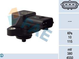 FAE 15135 - Capteur, pression du tuyau d'admission droxauto.com