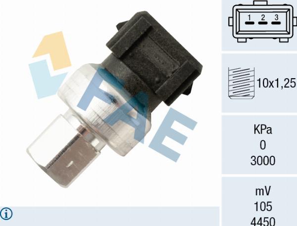 FAE 15818 - Pressostat, climatisation droxauto.com