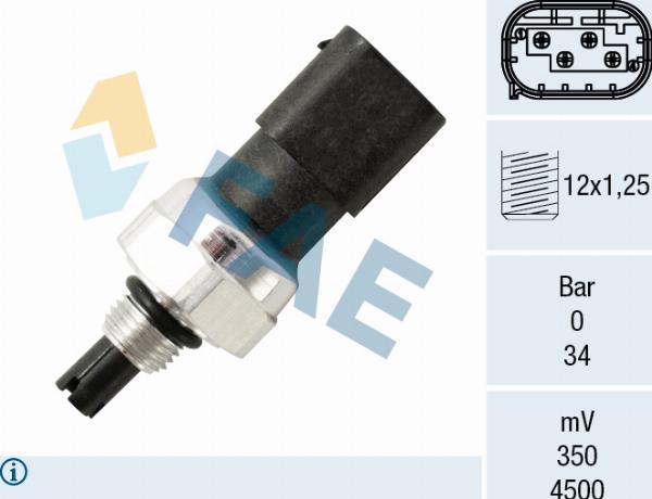 FAE 15826 - Pressostat, climatisation droxauto.com