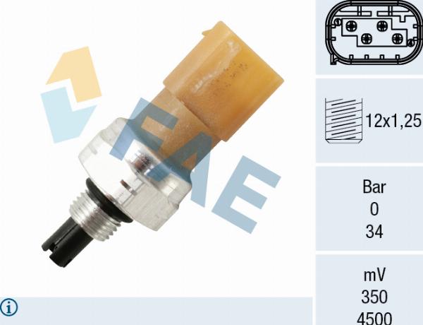 FAE 15822 - Pressostat, climatisation droxauto.com
