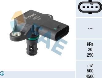 FAE 15263 - Capteur, pression du tuyau d'admission droxauto.com