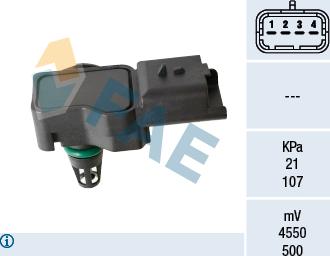 FAE 15212 - Capteur, pression du tuyau d'admission droxauto.com