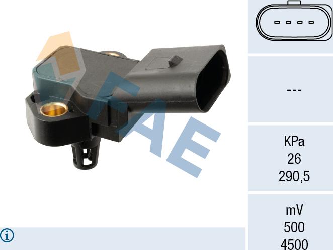 FAE 15279 - Capteur, pression de suralimentation droxauto.com