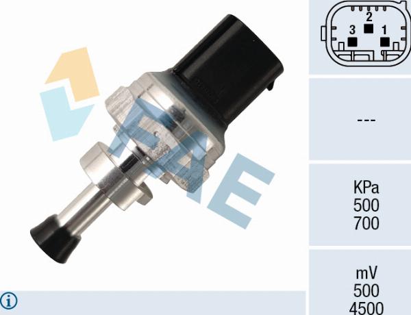 FAE 16167 - Capteur, pression des gaz échappement droxauto.com