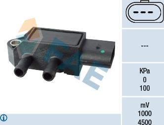 FAE 16115 - Capteur, pression des gaz échappement droxauto.com