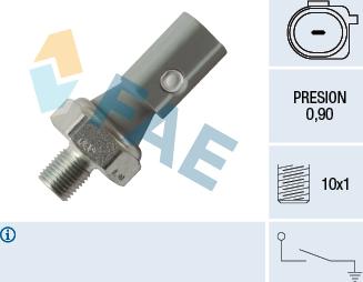 FAE 12884 - Capteur, pression d'huile droxauto.com