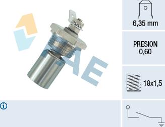 FAE 12340 - Capteur, pression d'huile droxauto.com