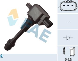 FAE 80491 - Bobine d'allumage droxauto.com