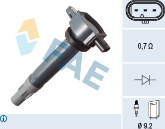 FAE 80489 - Bobine d'allumage droxauto.com