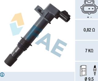 FAE 80345 - Bobine d'allumage droxauto.com