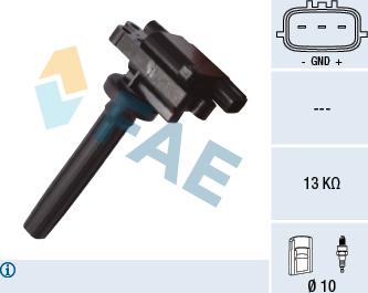 FAE 80365 - Bobine d'allumage droxauto.com