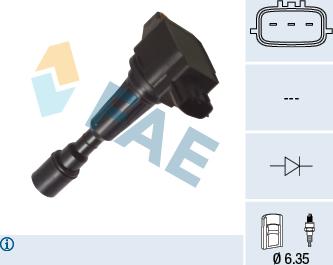 FAE 80383 - Bobine d'allumage droxauto.com