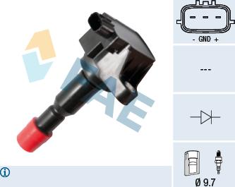 FAE 80336 - Bobine d'allumage droxauto.com