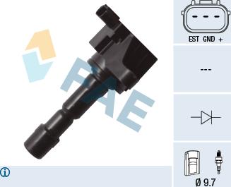 FAE 80290 - Bobine d'allumage droxauto.com