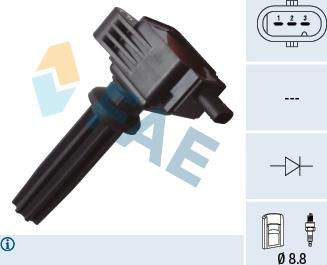FAE 80255 - Bobine d'allumage droxauto.com