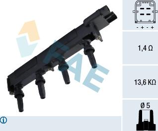 FAE 80275 - Bobine d'allumage droxauto.com