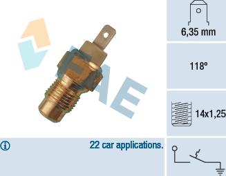 FAE 35260 - Sonde de température, liquide de refroidissement droxauto.com