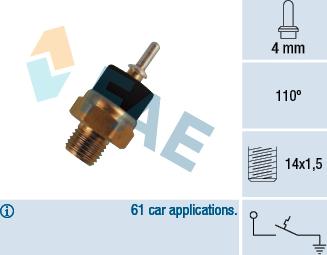 FAE 35780 - Sonde de température, liquide de refroidissement droxauto.com