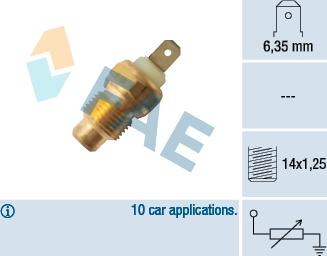 FAE 31450 - Sonde de température, liquide de refroidissement droxauto.com