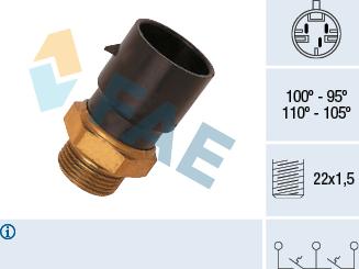 FAE 38030 - Interrupteur de température, ventilateur de radiateur droxauto.com