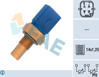 FAE 33791 - Sonde de température, liquide de refroidissement droxauto.com