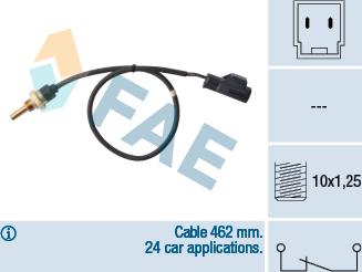 FAE 32424 - Sonde de température, liquide de refroidissement droxauto.com