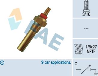FAE 32300 - Sonde de température, liquide de refroidissement droxauto.com