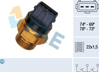 FAE 37935 - Interrupteur de température, ventilateur de radiateur droxauto.com