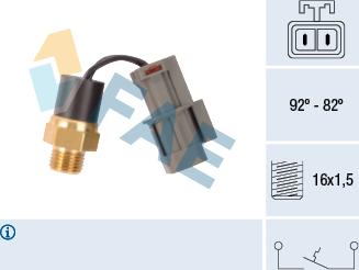 FAE 37560 - Interrupteur de température, ventilateur de radiateur droxauto.com