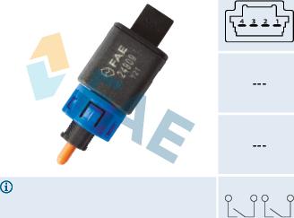 FAE 24909 - Interrupteur des feux de freins droxauto.com