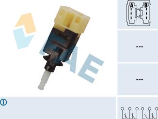 FAE 24595 - Interrupteur des feux de freins droxauto.com