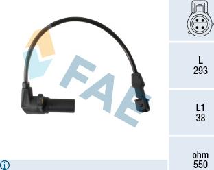 FAE 79480 - Capteur d'angle, vilebrequin droxauto.com