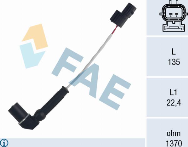 FAE 79483 - Capteur d'angle, vilebrequin droxauto.com