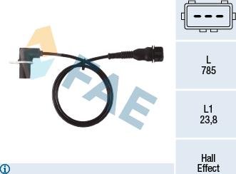 FAE 79482 - Capteur d'angle, vilebrequin droxauto.com
