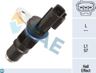 FAE 79439 - Capteur d'angle, vilebrequin droxauto.com