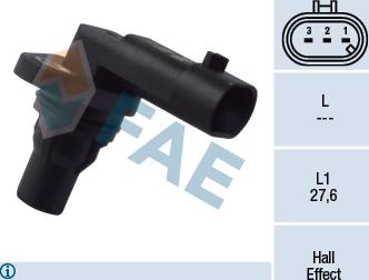 FAE 79172 - Capteur, position d'arbre à cames droxauto.com