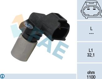 FAE 79314 - Capteur d'angle, vilebrequin droxauto.com