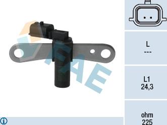 FAE 79328 - Capteur d'angle, vilebrequin droxauto.com