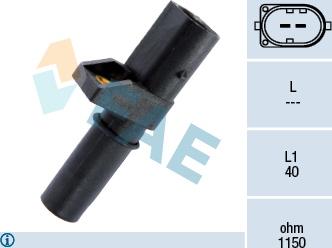 FAE 79201 - Capteur d'angle, vilebrequin droxauto.com