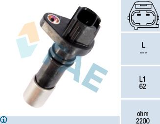 FAE 79224 - Capteur d'angle, vilebrequin droxauto.com