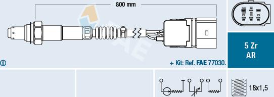 FAE 75357 - Sonde lambda droxauto.com